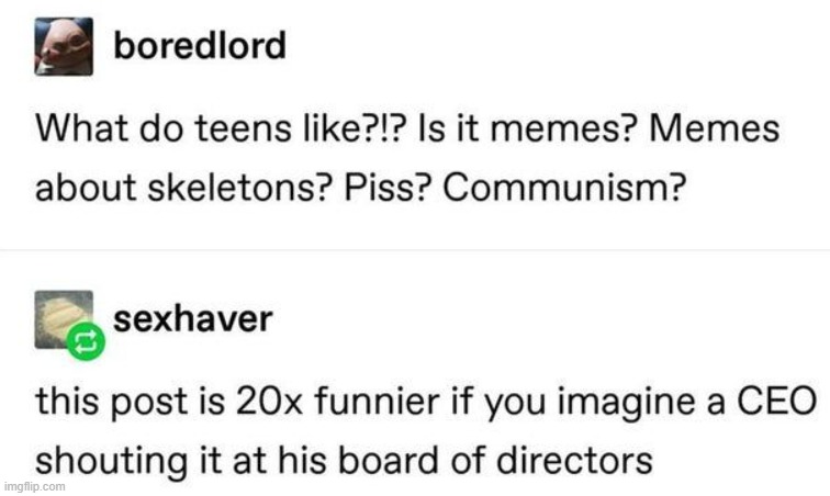 the bottom user's name tho | made w/ Imgflip meme maker