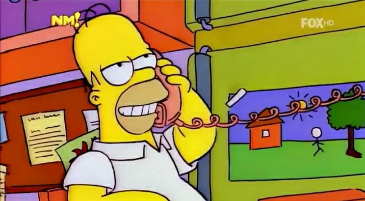 Homero bazofias telefono Blank Meme Template