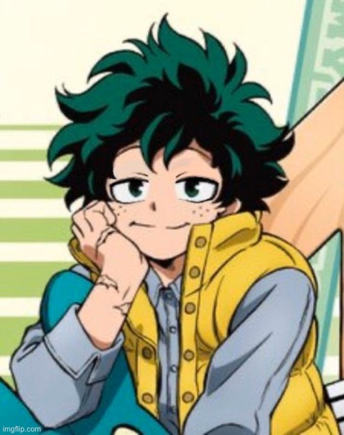 Deku look smug | made w/ Imgflip meme maker