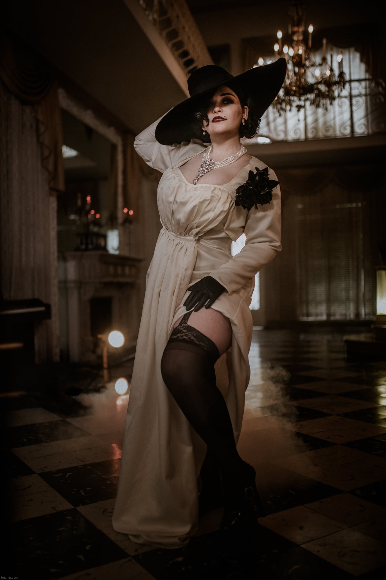 Lady Dimitrescu by Dairetto | image tagged in lady alcina dimitrescu from resident evil village,lady dimitrescu,resident evil,la d,dairetto | made w/ Imgflip meme maker