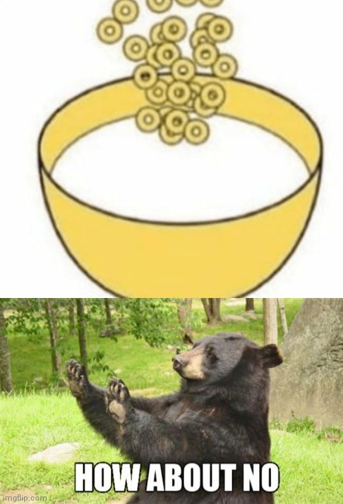 Milk then cereal | image tagged in memes,how about no bear,milk | made w/ Imgflip meme maker