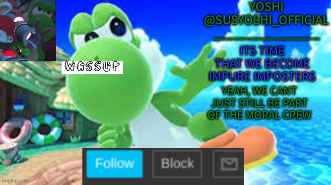 Yoshi_Official Announcement Temp v6 | image tagged in yoshi_official announcement temp v6 | made w/ Imgflip meme maker