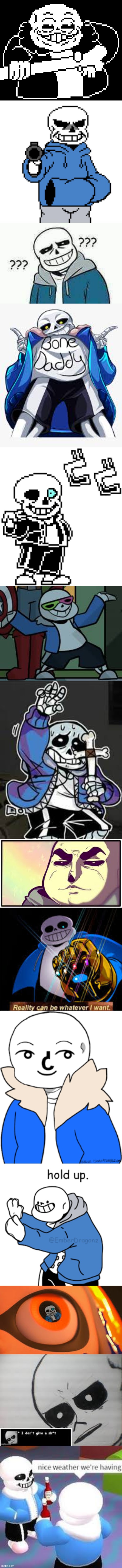 i think its obvious who my favorite character is | image tagged in sans but gun,confused sans,sans,megalovania,ness,cancer | made w/ Imgflip meme maker