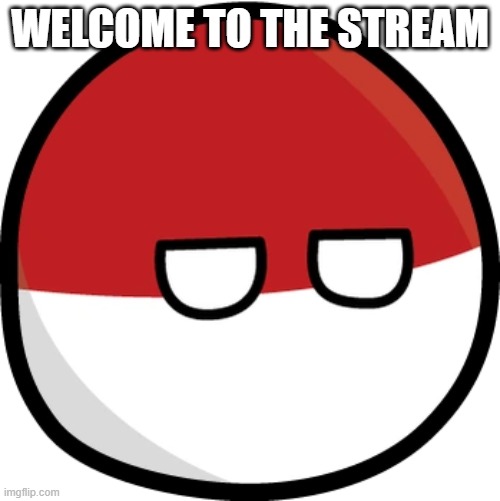 We hope to make IP a better place | WELCOME TO THE STREAM | image tagged in polandball | made w/ Imgflip meme maker