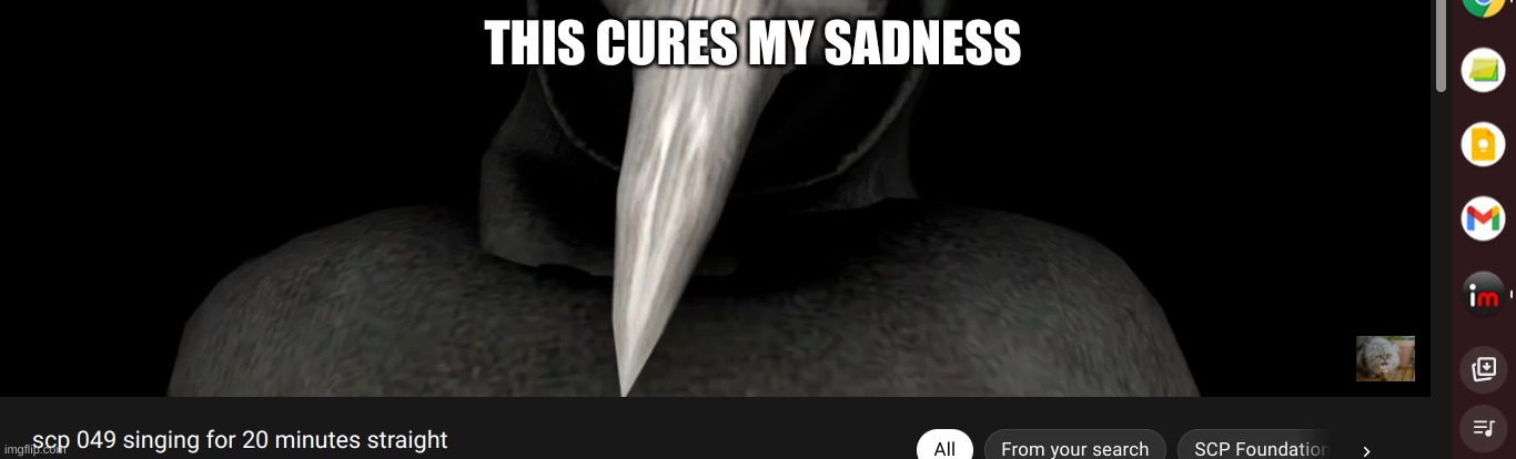 THIS CURES MY SADNESS | made w/ Imgflip meme maker
