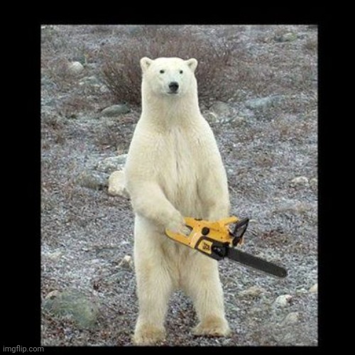 Chainsaw Bear Meme | image tagged in memes,chainsaw bear | made w/ Imgflip meme maker