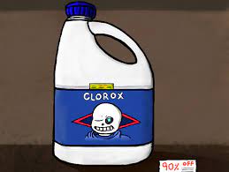 100% sans clorox bleach Blank Meme Template