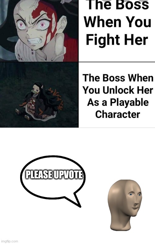PLEASE UPVOTE | image tagged in blank white template | made w/ Imgflip meme maker