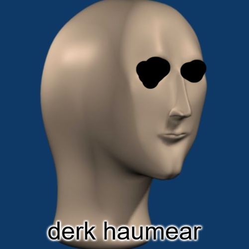 Derk Huamear Blank Meme Template