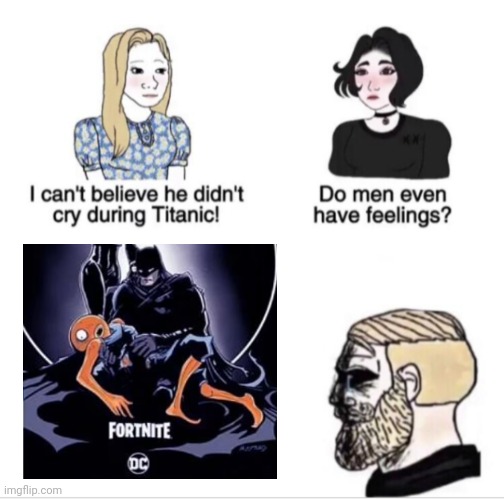 Fishstick dies.mp4 | image tagged in girls vs boys sad meme template | made w/ Imgflip meme maker