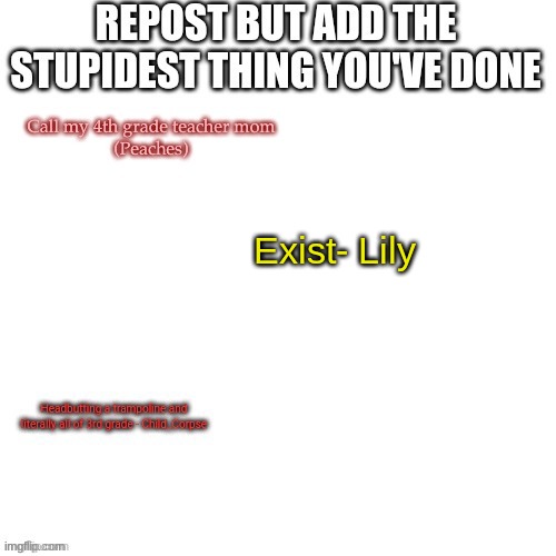 :c | Exist- Lily | made w/ Imgflip meme maker