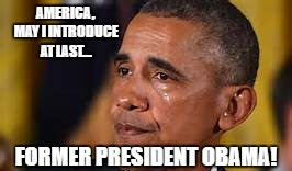 High Quality FORMER President Obama Blank Meme Template