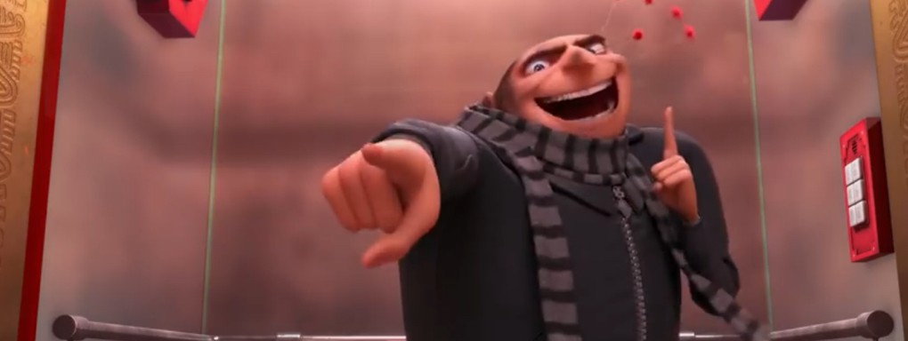 High Quality gru pointing finger Blank Meme Template