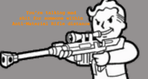 Anti-Materiel Rifle Distance Blank Meme Template