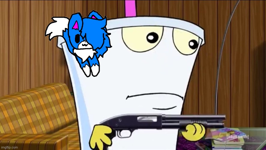 Master Shake holding a shotgun | image tagged in master shake holding a shotgun | made w/ Imgflip meme maker