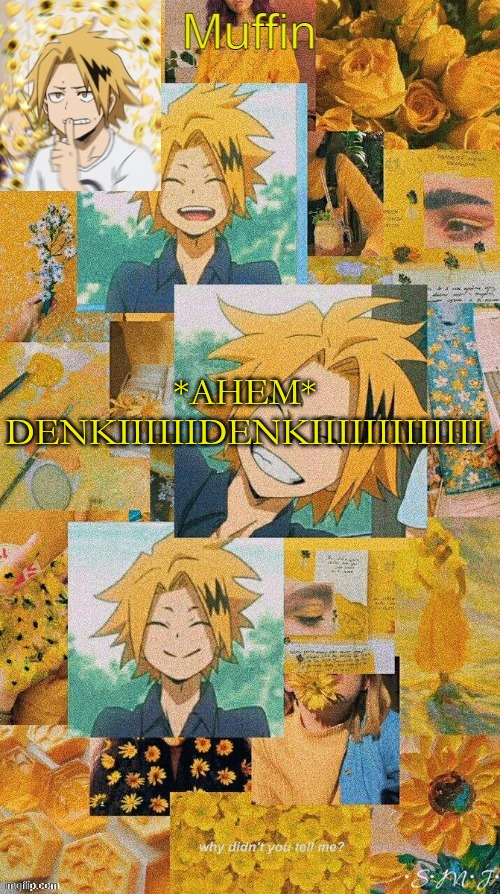THANK YOU SO MUCH, YACHI CHANNNN | *AHEM* DENKIIIIIIDENKIIIIIIIIIIIII | image tagged in denkidenki | made w/ Imgflip meme maker