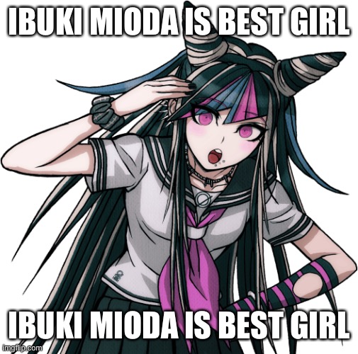 Ibuki Mioda is best girl | IBUKI MIODA IS BEST GIRL; IBUKI MIODA IS BEST GIRL | image tagged in ibuki mioda | made w/ Imgflip meme maker