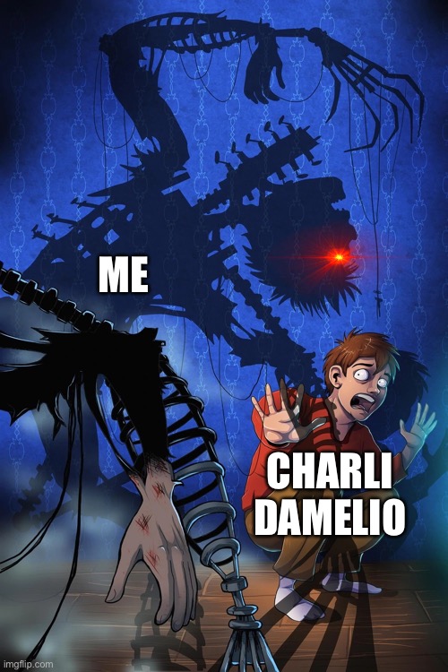 Five Nights At Freddy's: Fazbear Frights: The Breaking Wheel | ME CHARLI DAMELIO | image tagged in five nights at freddy's fazbear frights the breaking wheel | made w/ Imgflip meme maker