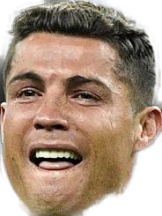 High Quality Cristiano Ronaldo crying Head Blank Meme Template