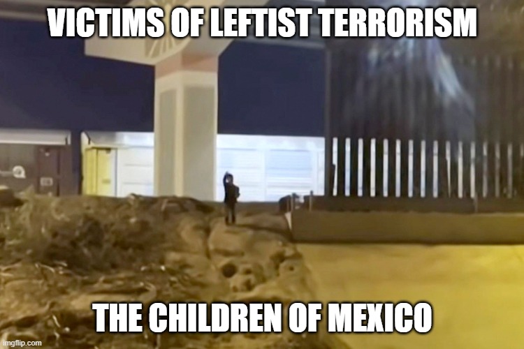 Victims of Leftist Terrorism: The Children of Mexico | VICTIMS OF LEFTIST TERRORISM; THE CHILDREN OF MEXICO | image tagged in nwo,leftist terrorism,illegal immigration | made w/ Imgflip meme maker