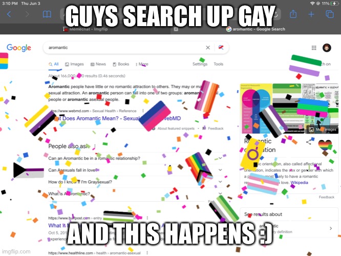 GUYS SEARCH UP GAY; AND THIS HAPPENS :) | image tagged in disney killed star wars,star wars kills disney | made w/ Imgflip meme maker