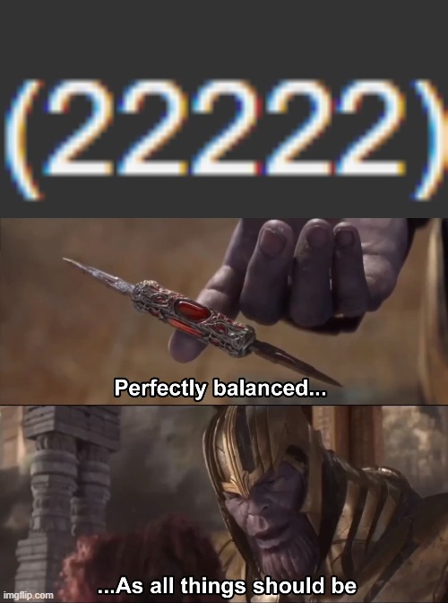 oke | image tagged in thanos perfectly balanced as all things should be | made w/ Imgflip meme maker