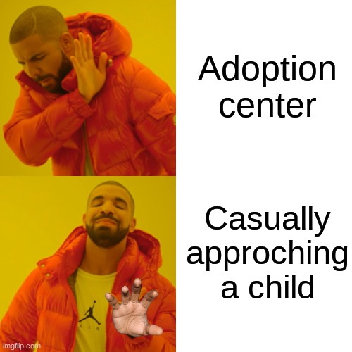 No one absolutely no one Wiki how: | Adoption center; Casually approching a child | image tagged in memes | made w/ Imgflip meme maker