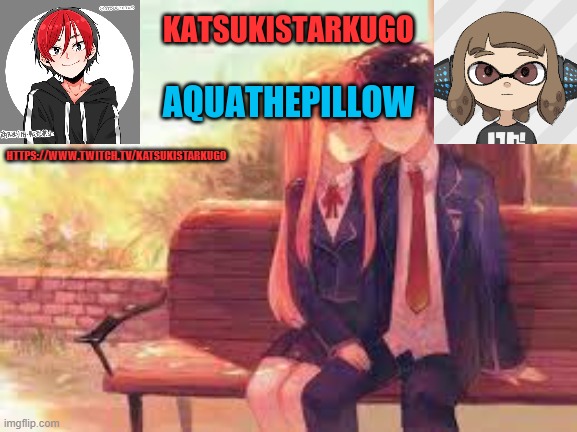 KatsukiStarkugoXAquathepillow | HTTPS://WWW.TWITCH.TV/KATSUKISTARKUGO | image tagged in katsukistarkugoxaquathepillow | made w/ Imgflip meme maker