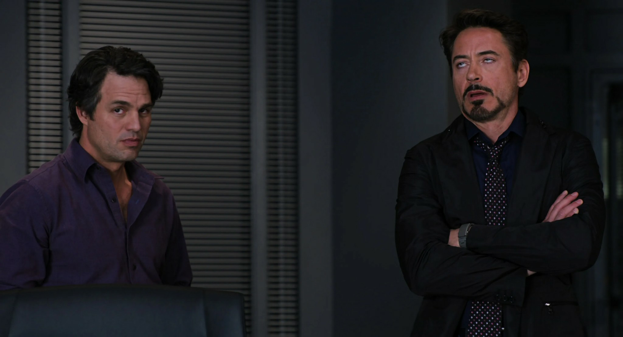 High Quality Tony Stark eye roll full frame Blank Meme Template