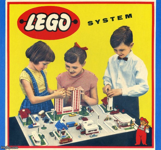 Ah yes the vintage lego set | made w/ Imgflip meme maker