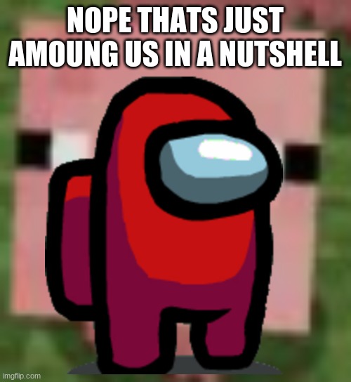 NOPE THATS JUST AMOUNG US IN A NUTSHELL | made w/ Imgflip meme maker