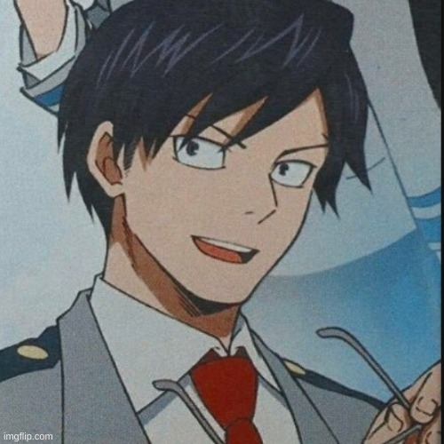 Can we just all take a moment to look how freaking hot Iida looks without his glasses | made w/ Imgflip meme maker