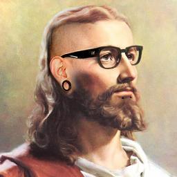 Hipster Jesus Blank Meme Template