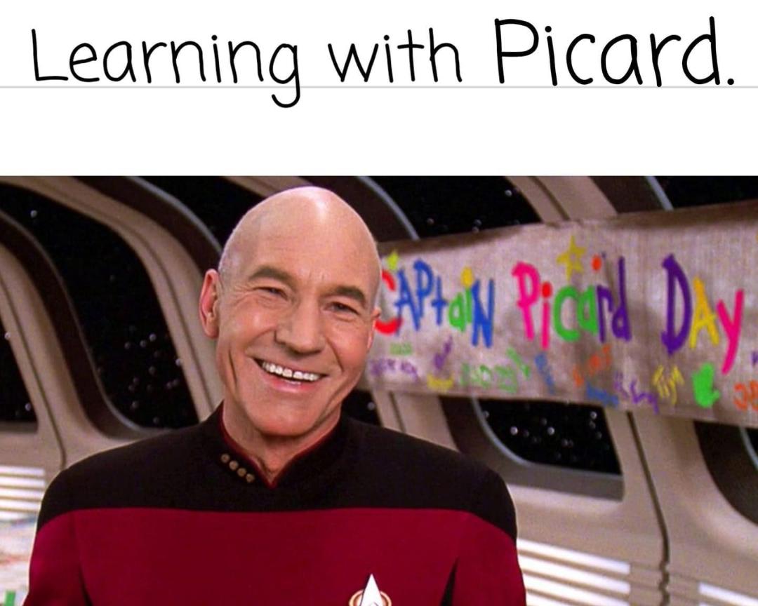 Learning with Picard Blank Meme Template