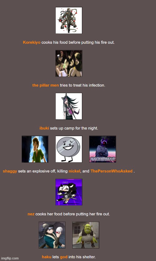 where did shaggy even get the bomb. oh wait he's a god, he just made it appear most likely | image tagged in hunger games noose | made w/ Imgflip meme maker