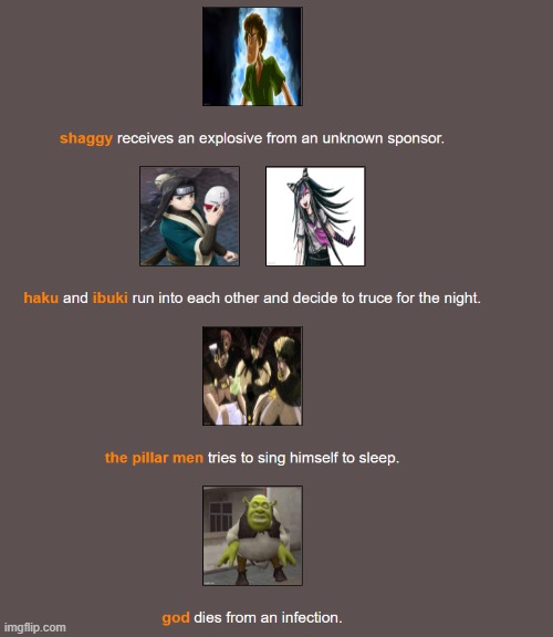 shaggy got another bomb and how does s- never mind | image tagged in hunger games noose | made w/ Imgflip meme maker