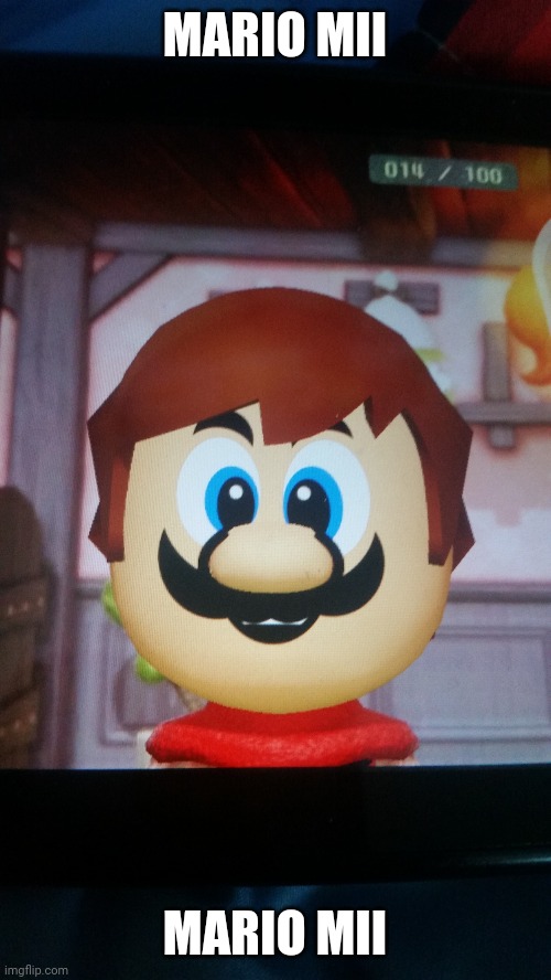 i did a miitopia | MARIO MII; MARIO MII | image tagged in mii,super mario | made w/ Imgflip meme maker