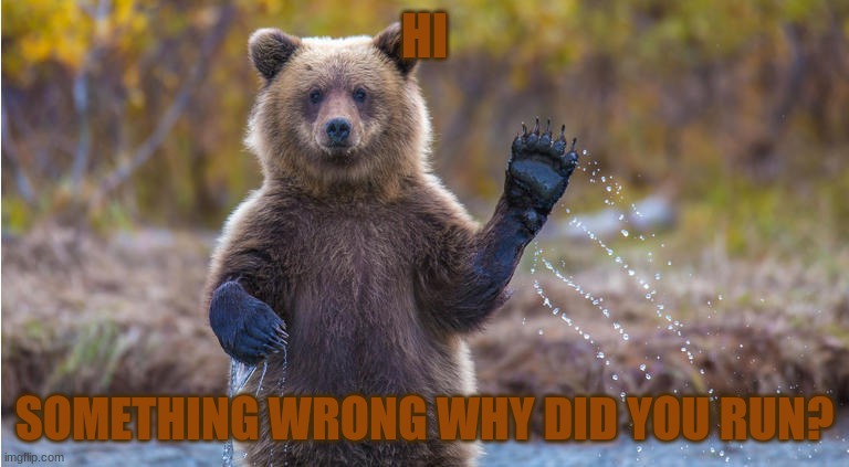 hi | HI; SOMETHING WRONG WHY DID YOU RUN? | made w/ Imgflip meme maker