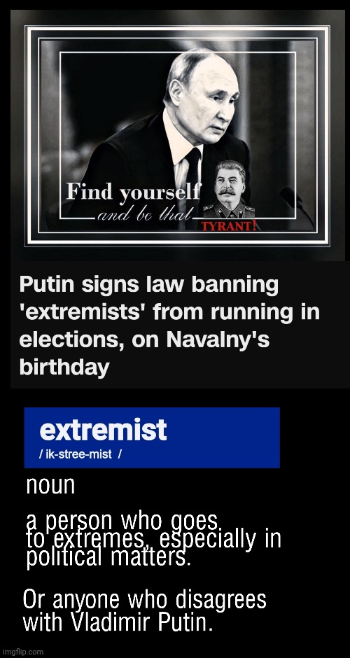 Putin the Tyrannical Turd | image tagged in putin,czar,navalny,russia | made w/ Imgflip meme maker