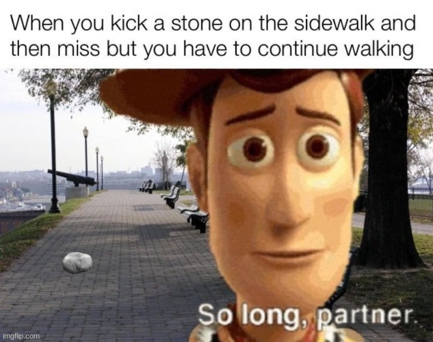 so long partner | image tagged in rock,old times,toy story | made w/ Imgflip meme maker