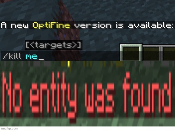 I do not exist | image tagged in blank white template,minecraft,minecraft logic | made w/ Imgflip meme maker