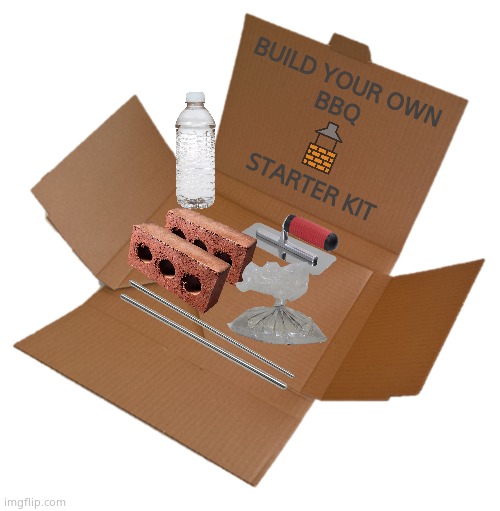 BYO BBQ | BUILD YOUR OWN
BBQ; STARTER KIT | image tagged in memes,bbq,starter pack,barbecue,grill,fun | made w/ Imgflip meme maker