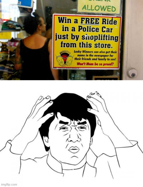 U don't say? | image tagged in memes,jackie chan wtf,stupid,police | made w/ Imgflip meme maker