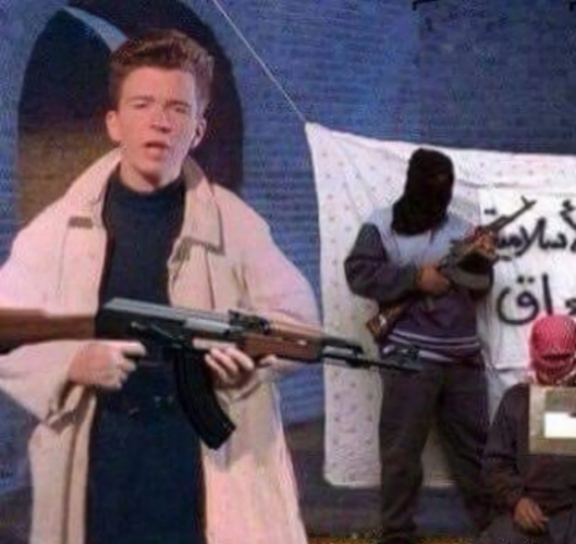 High Quality Rick Astley Revolt Blank Meme Template