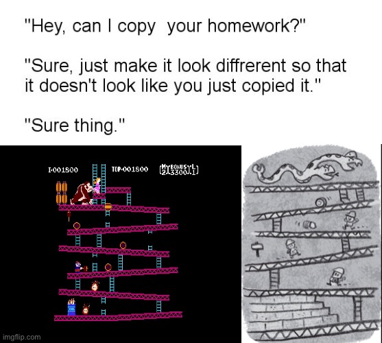 Donkay koong | image tagged in binder of doom,memes,hey can i copy your homework | made w/ Imgflip meme maker