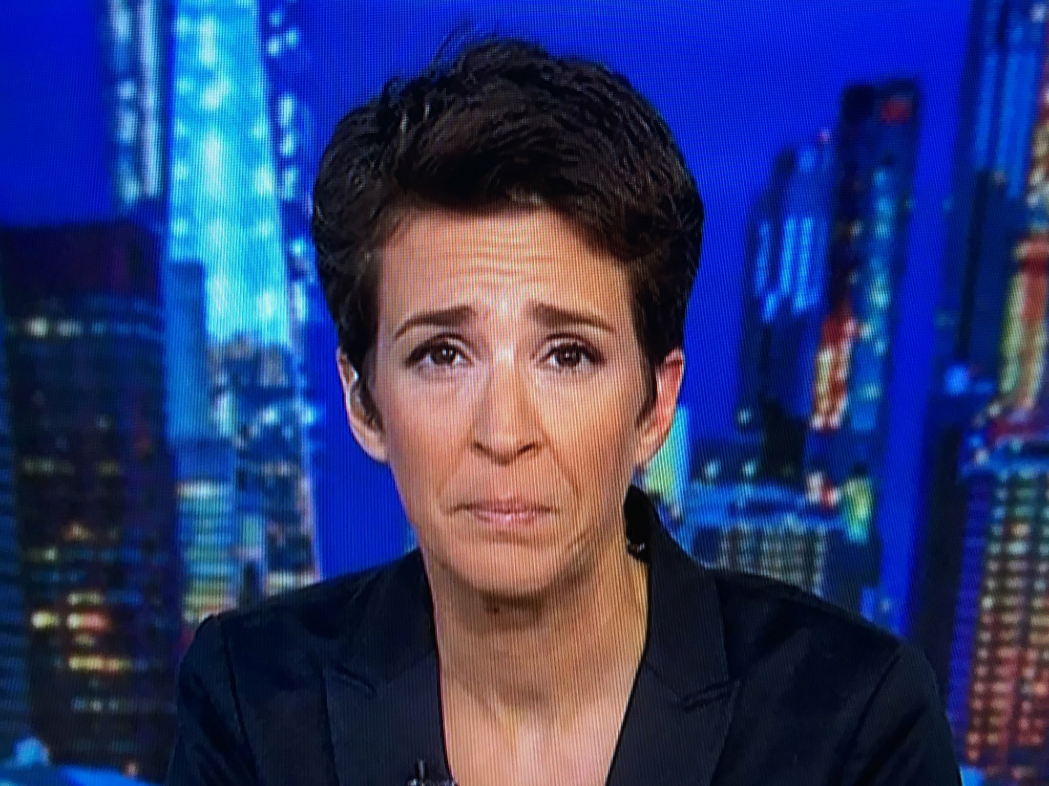 High Quality Ugly crying Rachel Maddow Blank Meme Template