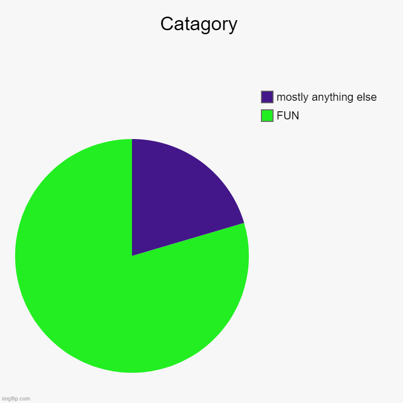 Category | Catagory | FUN, mostly anything else | image tagged in charts,pie charts | made w/ Imgflip chart maker