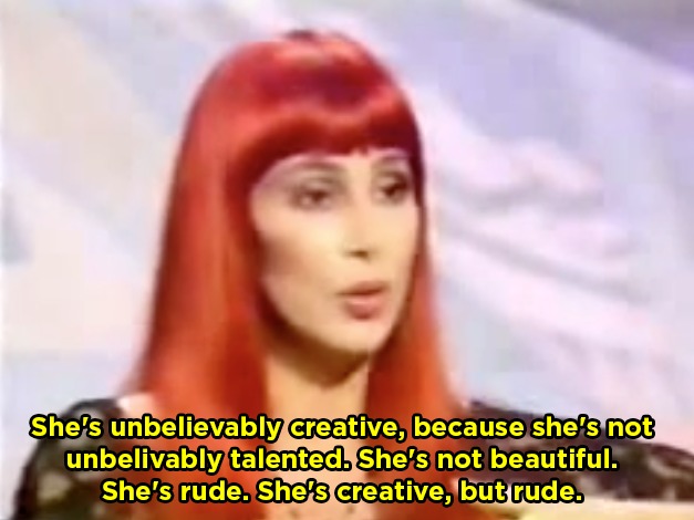 Cher on Madonna Blank Meme Template