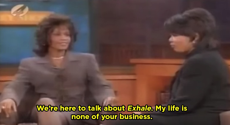 Whitney Houston to Oprah Blank Meme Template