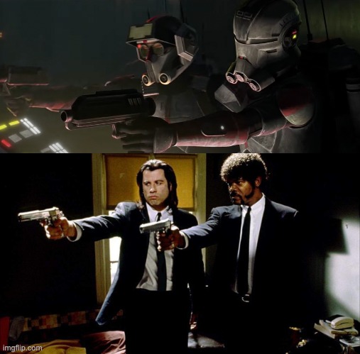 Oh the Similarity | image tagged in pulp fiction,the bad batch | made w/ Imgflip meme maker